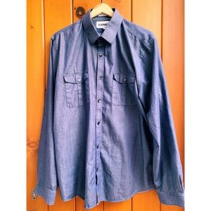 EXPRESS - Extra Slim Fit 100% Button-Down Shirt - Size XL